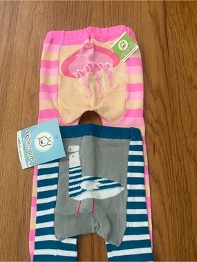 Doodle Pants Jelly Fish and Captain Feathers Leggings Set